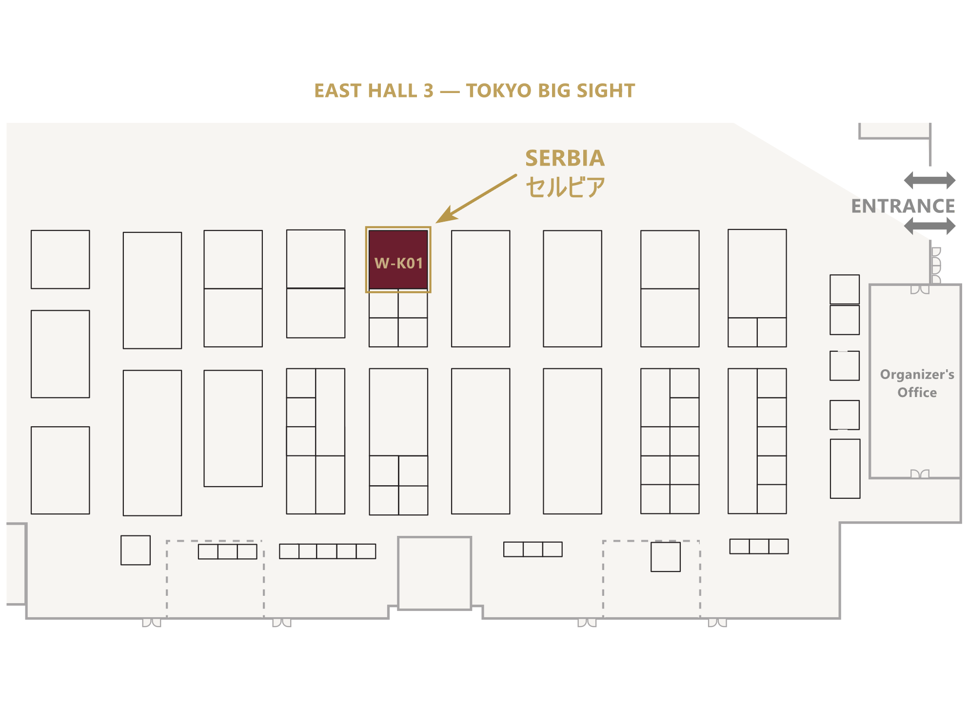 Hall 3 East floor plan